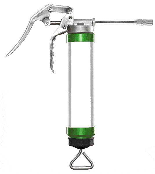 Xport Pistol Grip Grease Gun With Clear Grease Tube – Green