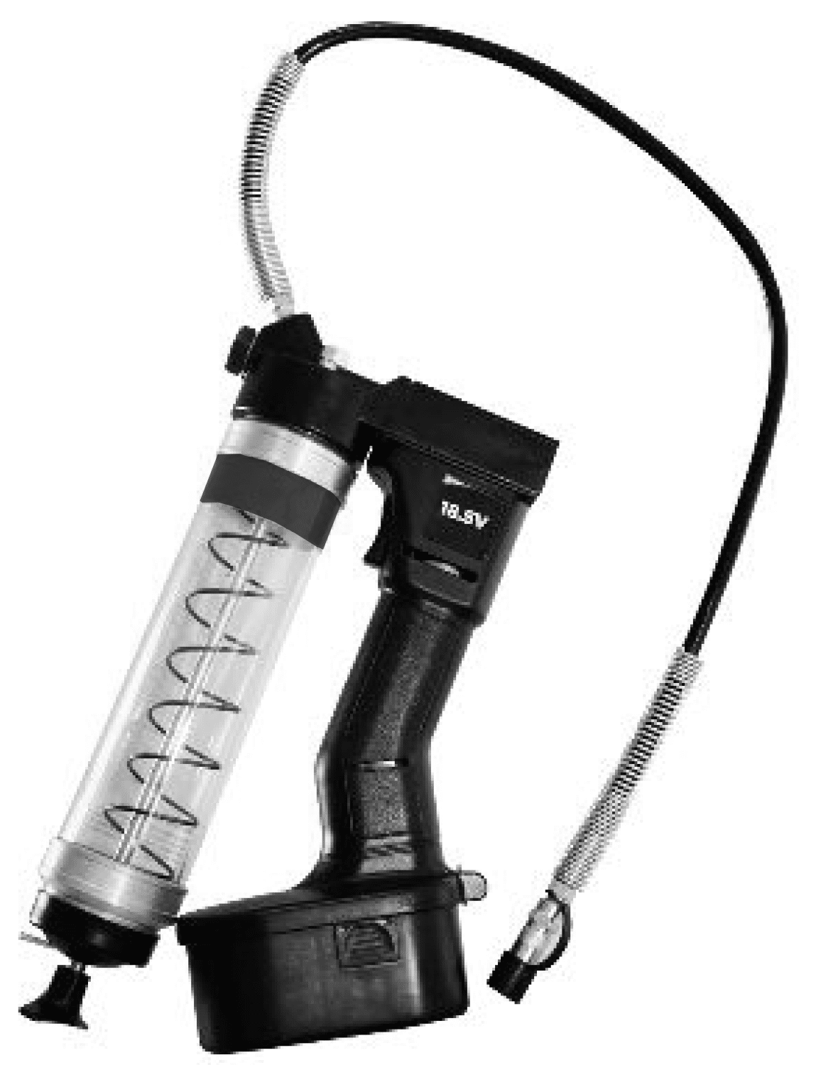 Xport Battery Powered Grease Gun with Clear Tube