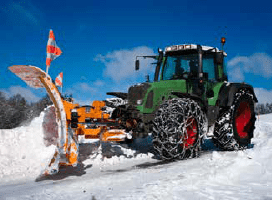 Snow Plow Tractor